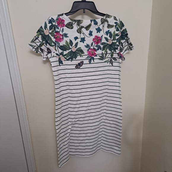 Joules Riviera jersey print shift dress in spring wood botanical size 8. - Picture 9 of 9